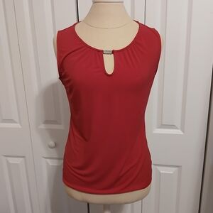 New York & Company Ladies Dress Business Sleeveless Shirt Top Small Hot Pink